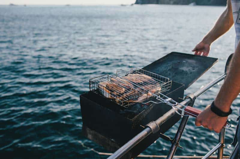 Grilling On A Boat